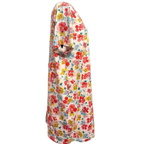 Joules Dress 20 US Womens Floral Multicolor Shirt Dress Cottagecore Coastal - Picture 5 of 8